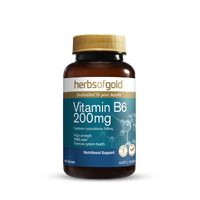 Herbs of Gold Vitamin B6 200mg 60 Tablets