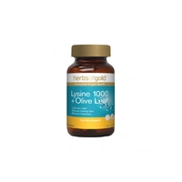 Herbs of Gold Lysine 1000mg + Olive Leaf 100 Tablets