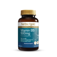 Herbs of Gold Vitamin B5 500mg 60 Capsules 