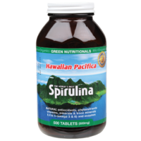 Green Nutritionals Hawaiian Spirulina 500 Tablets