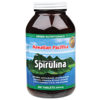 Green Nutritionals Hawaiian Spirulina 500 Tablets