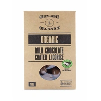 Green Grove Organic Milk Chocolate Coated Licorice 180g