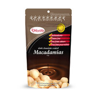 Morlife Dark Chocolate Macadamias 125g