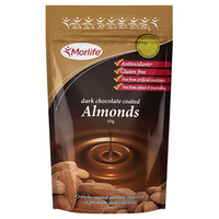 Morlife Dark Chocolate Almonds 125g