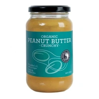 Spiral Organic Peanut Butter Crunchy 375g