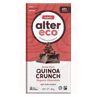 Alter Eco Quinoa Crunch Dark Organic Chocolate 80g