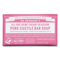 Dr Bronners Cherry Blossom Castile Soap Bar 