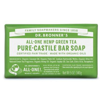 Dr Bronners Green Tea Castile Bar Soap 140g