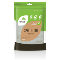 Lotus Spelt Flour Wholemeal Organic 1kg