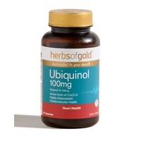 Herbs Of Gold Ubiquinol 100mg 30 Capsules