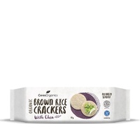 Ceres Organics Brown Rice Crackers with Chia 115g