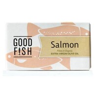 Good Fish Salmon Fillets Organic Extra Virgin Olive Oil 125g