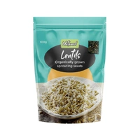 Untamed Organic Lentil Sprouting Seeds 100g