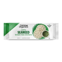 Ceres Organics Brown Rice Crackers Seaweed 115g