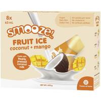 Smooze Fruit Ice Coconut & Mango 8 Pack 