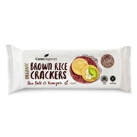 Ceres Organics Brown Rice Crackers Salt & Vinegar 115g