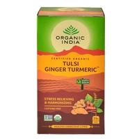 Organic India Teas Tulsi Turmeric Ginger Tea 25 Bags