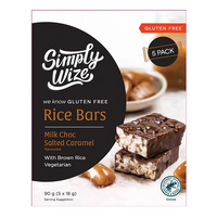 Simply Wize Choc Cara Rice Bars 90g